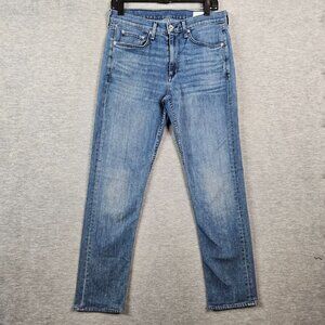 Rad & Bone Fit 2 Slim Mid-Rise Men’s Tailored Inseam Casual Blue Jeans Sz 30x28